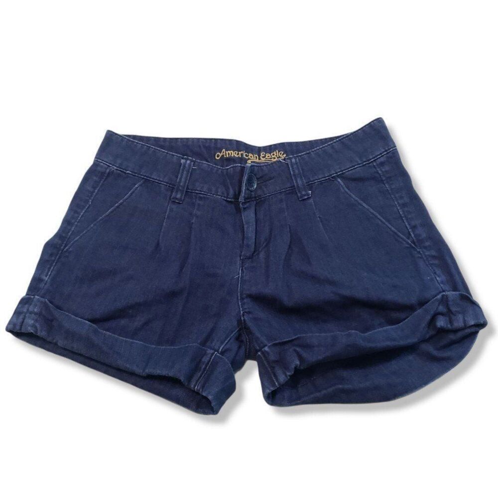 American Eagle Shorts Size 0 Denim Jean Shorts 100% Cotton Women's Denim Shorts